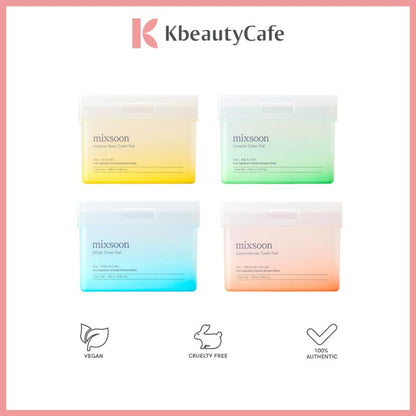 Mixsoon Bean / Bifida / Centella / Galactomyces Toner Pad