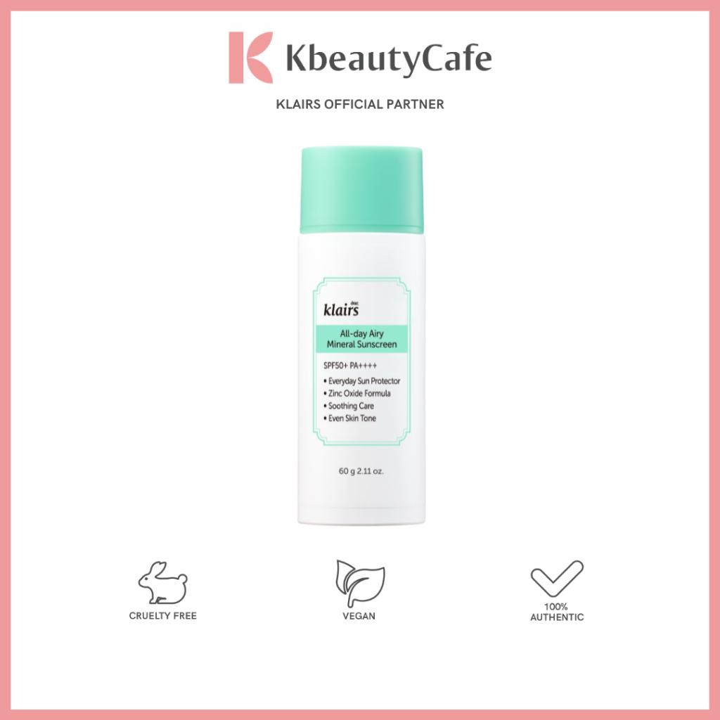 Klairs All-day Airy Mineral Sunscreen 10g | 35 g | 60 g