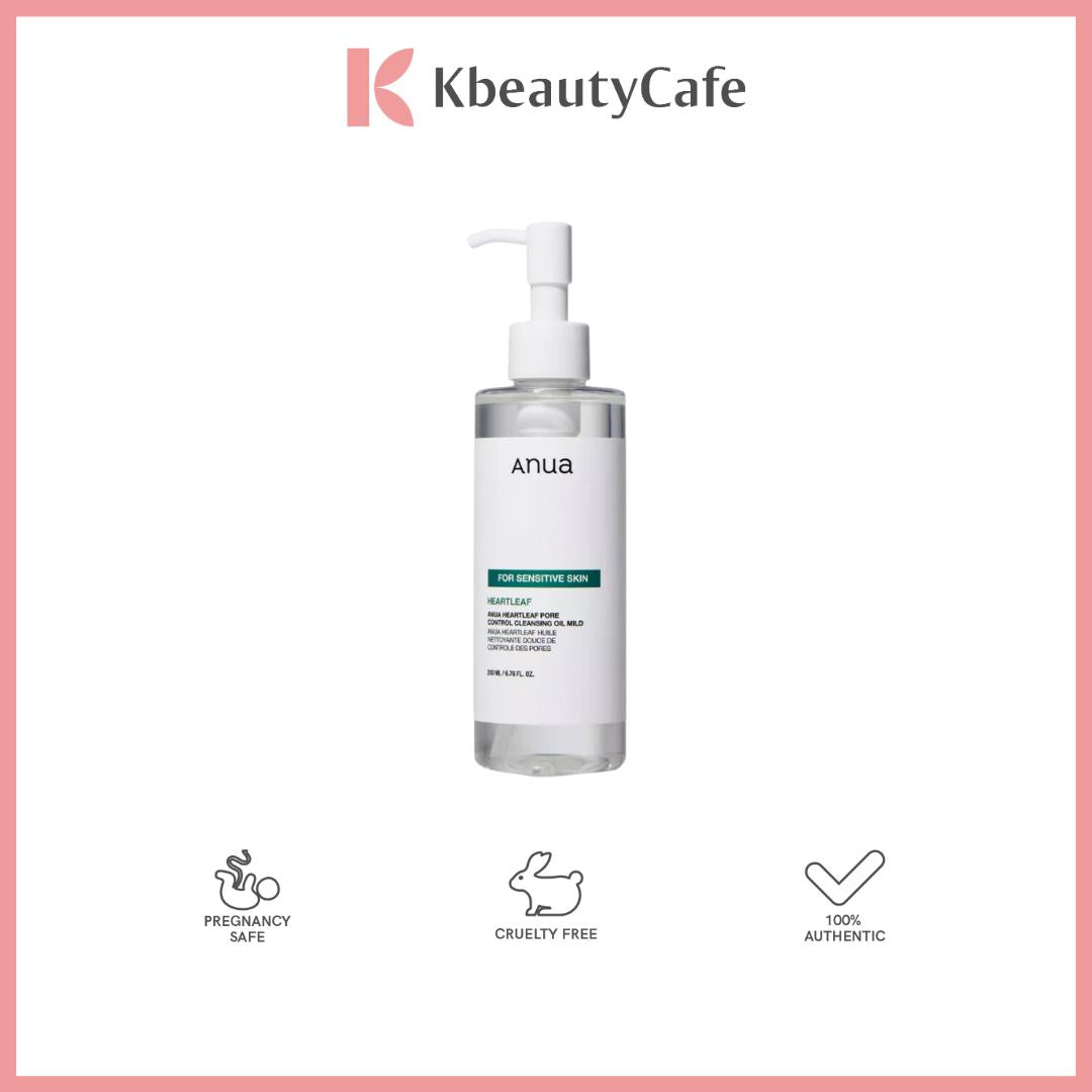 Anua Heartleaf Pore Control Cleansing Oil - Makeup Remover For Sensitive Skin - Removes Blackheads