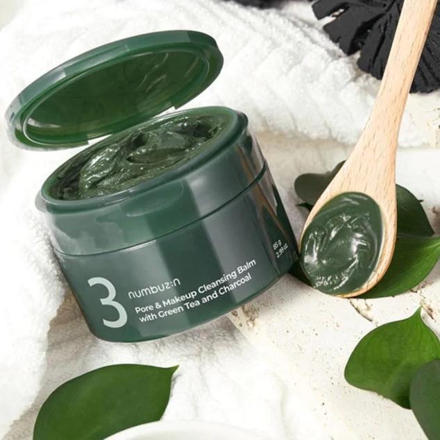 Numbuzin No.3 Pore & Makeup Cleansing Balm with Green Tea and Charcoal