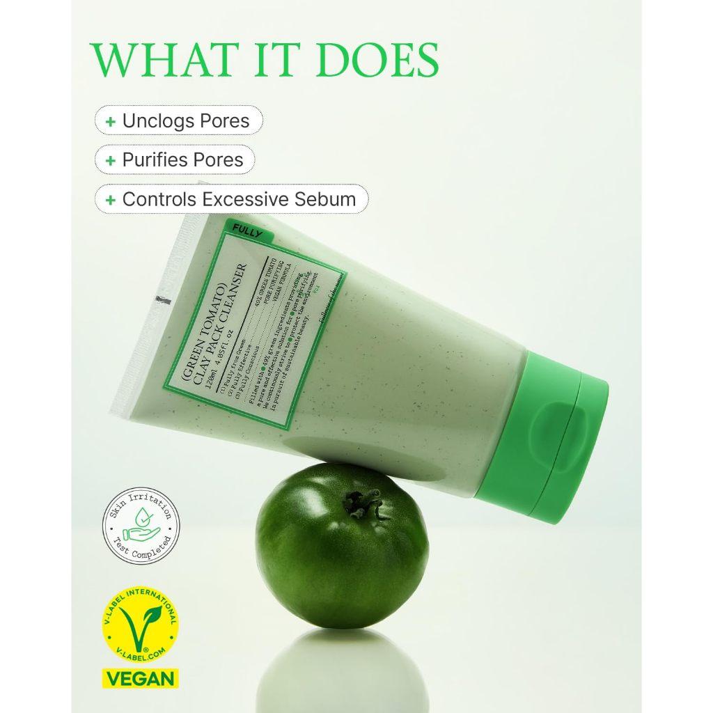 Fully Green Tomato Clay Mask Cleanser 30ml or 120ml