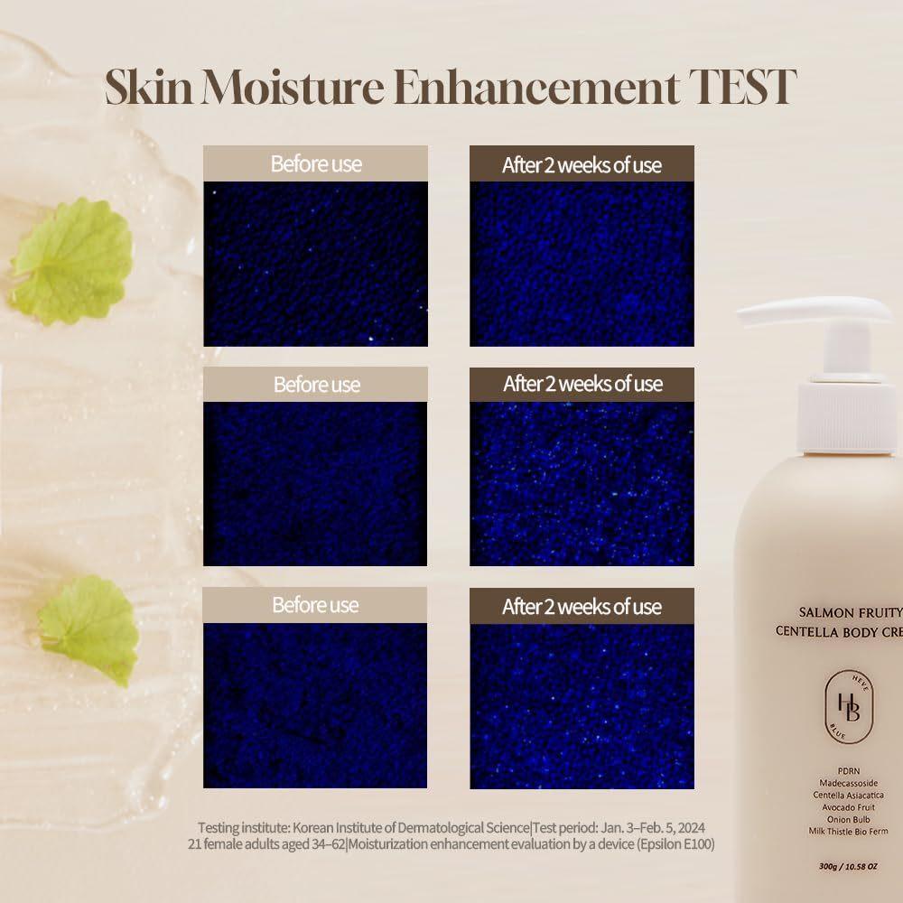 Heveblue Salmon Fruity Centella Body Cream 300g