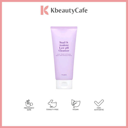 TIA'M Snail & Azulene Low pH Cleanser