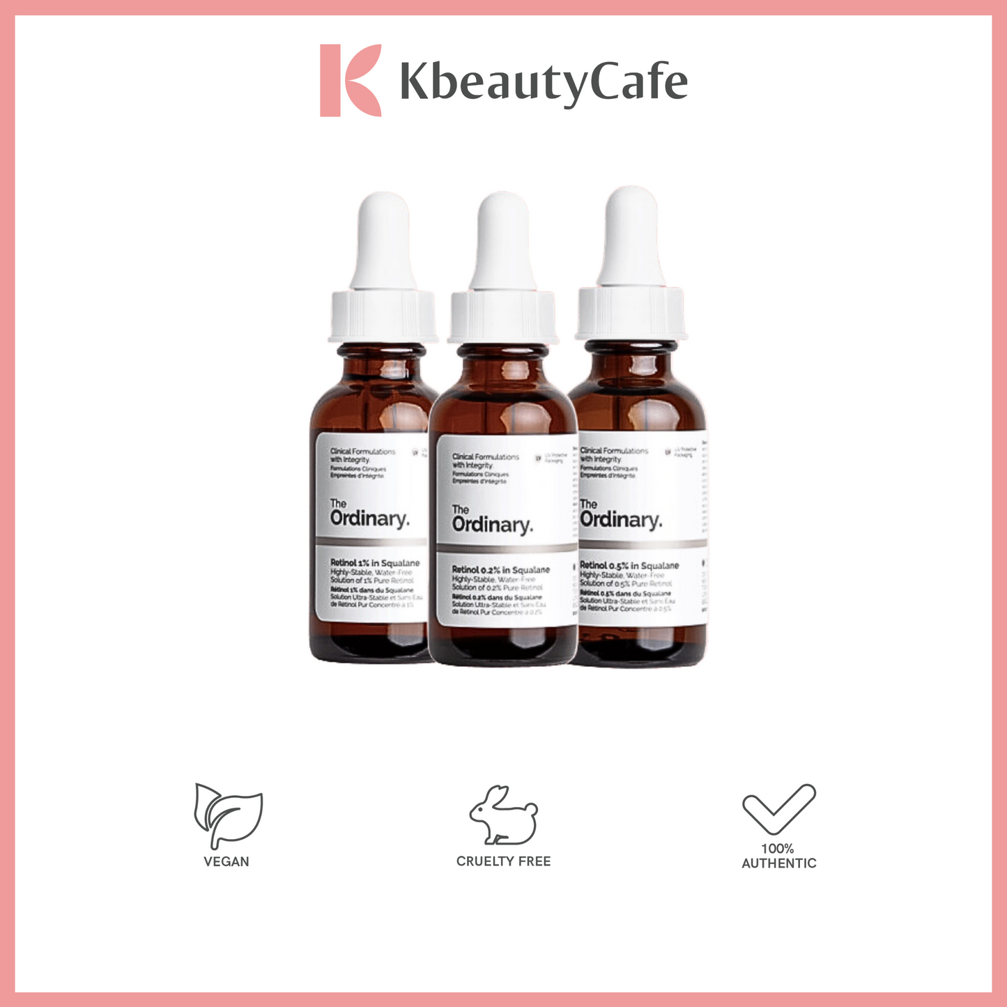 The Ordinary Retinol in Squalane (0.2%, 0.5, 1%)