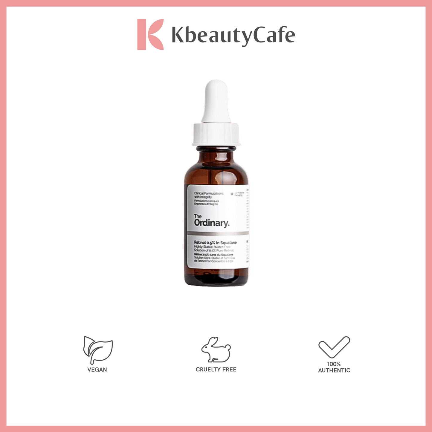 The Ordinary Retinol in Squalane (0.2%, 0.5, 1%)