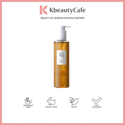 Beauty of Joseon Ginseng Cleansing Oil - Gentle Oil Cleanser, Makeup Remover - Removes Sunscreen, Makeup and Other Impurities