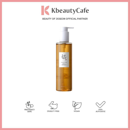Beauty of Joseon Ginseng Cleansing Oil - Gentle Oil Cleanser, Makeup Remover - Removes Sunscreen, Makeup and Other Impurities