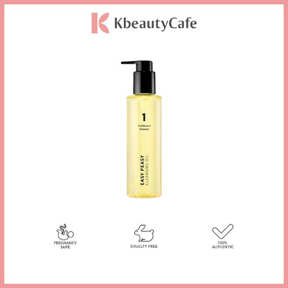 Numbuzin No. 1 Easy Peasy Cleansing Oil - Removes Waterproof Makeup - For All Skin Types