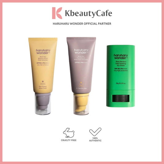 Haruharu Wonder Black Rice Moisture Airyfit Sunscreen / Mineral Relief Daily / Soothing Sun Shield
