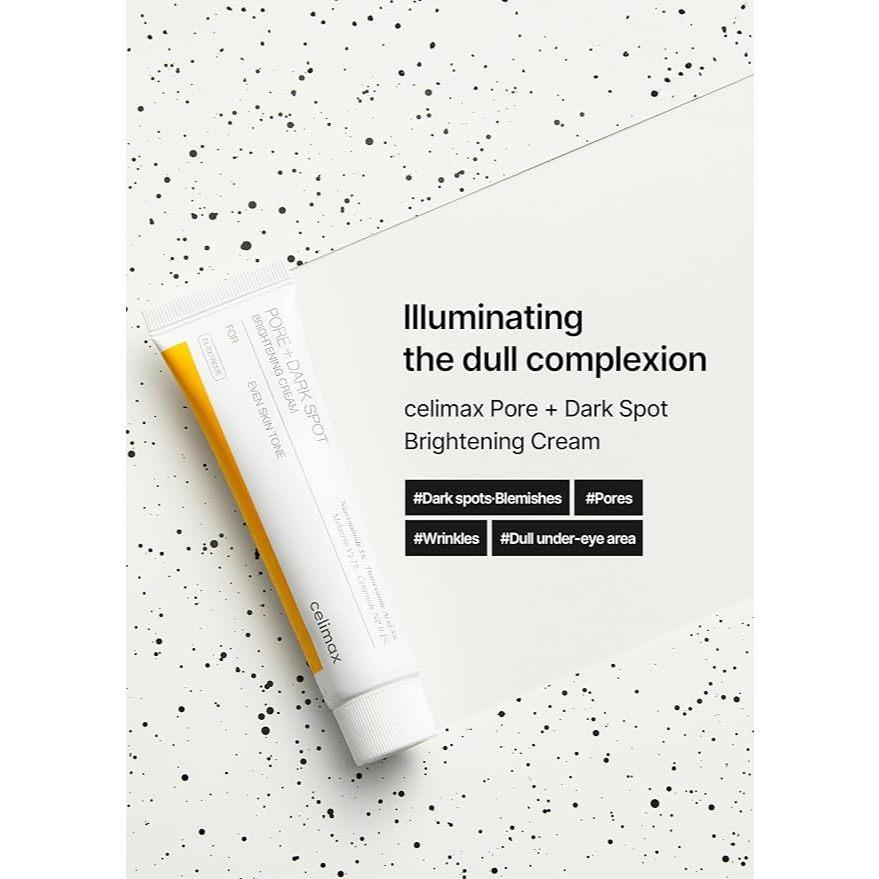 Celimax Pore+Dark Spot Brightening Cream 35ml - Dark Spots & Pore Minimizing Korean Moisturizer