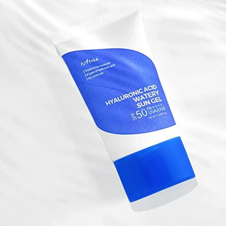 Isntree Hyaluronic Acid Watery Sun Gel - Sunscreen for Oily Skin - Lightweight, No White Cast, Non-Greasy