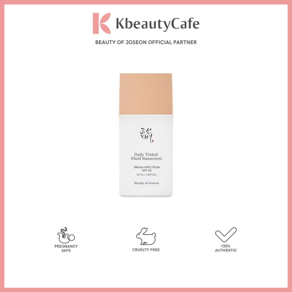 Beauty of Joseon Daily Tinted Fluid Sunscreen – Lightweight Tinted Sunscreen for Oily & Acne-Prone Skin