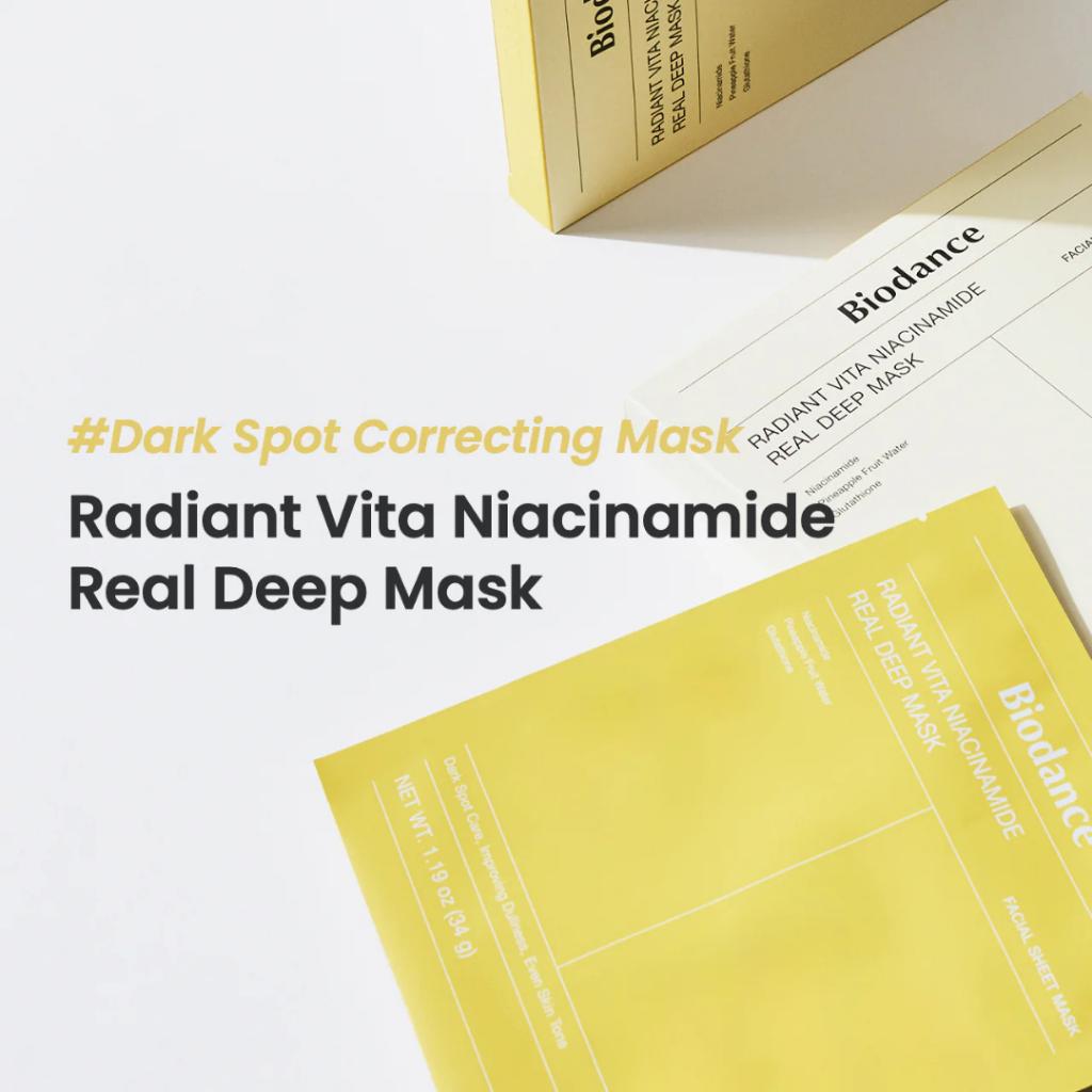 Biodance Radiant Vita Niacinamide Real Deep Mask (1pc or 4pcs)