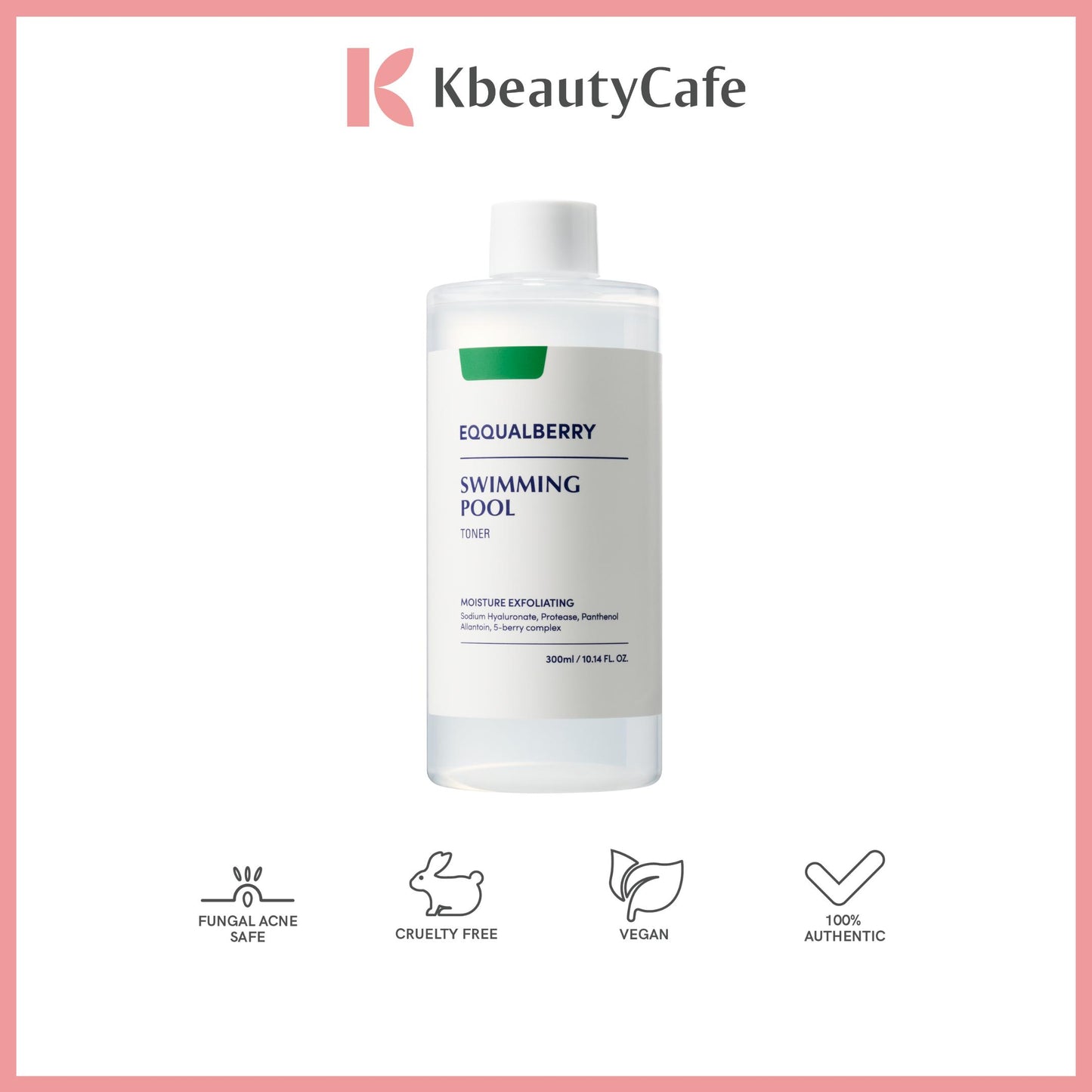 Eqqualberry Swimming Pool Toner – Gentle Exfoliating Toner for Sensitive & Acne-Prone Skin