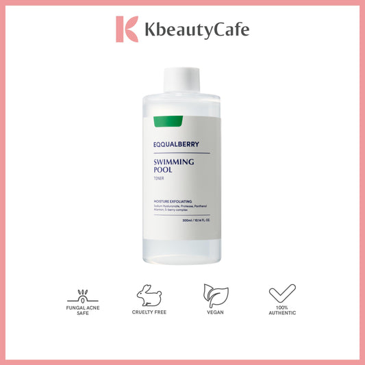 Eqqualberry Swimming Pool Toner – Gentle Exfoliating Toner for Sensitive & Acne-Prone Skin