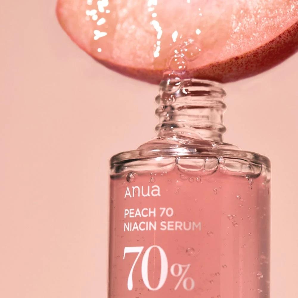 Anua Peach 70% Niacin Serum 30ml / Peach 77 Niacin Conditioning Milk / Essence Toner