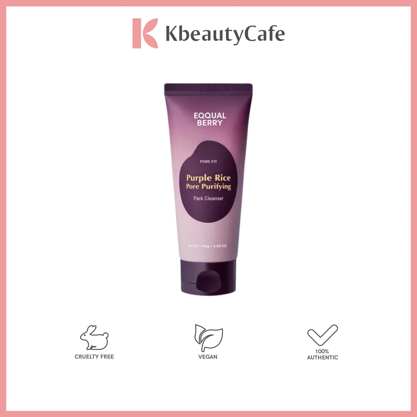 Eqqualberry Purple Rice Pore Purifying Pack Cleanser