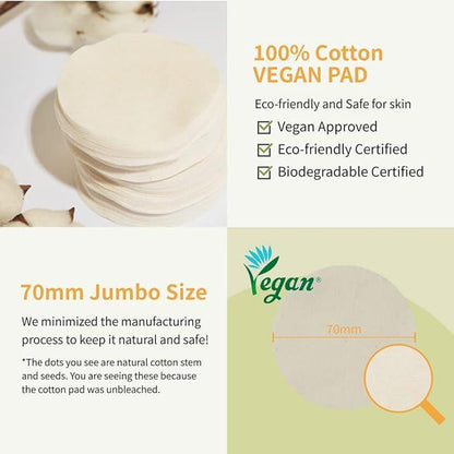 Numbuzin No.3 Radiance Glowing Jumbo Essence Pad | No.5 Vitamin-Niacinamide Concentrated Pad