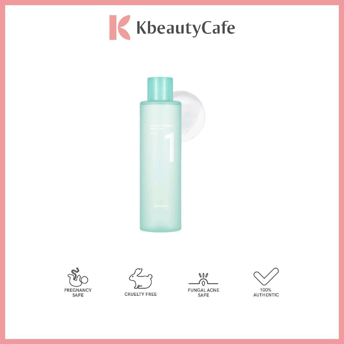 Numbuzin No.1 Pure-Full Calming Herb Toner - Toner for Acne-Prone and Sensitive Skin - Clears Acne, Soothes Irritation