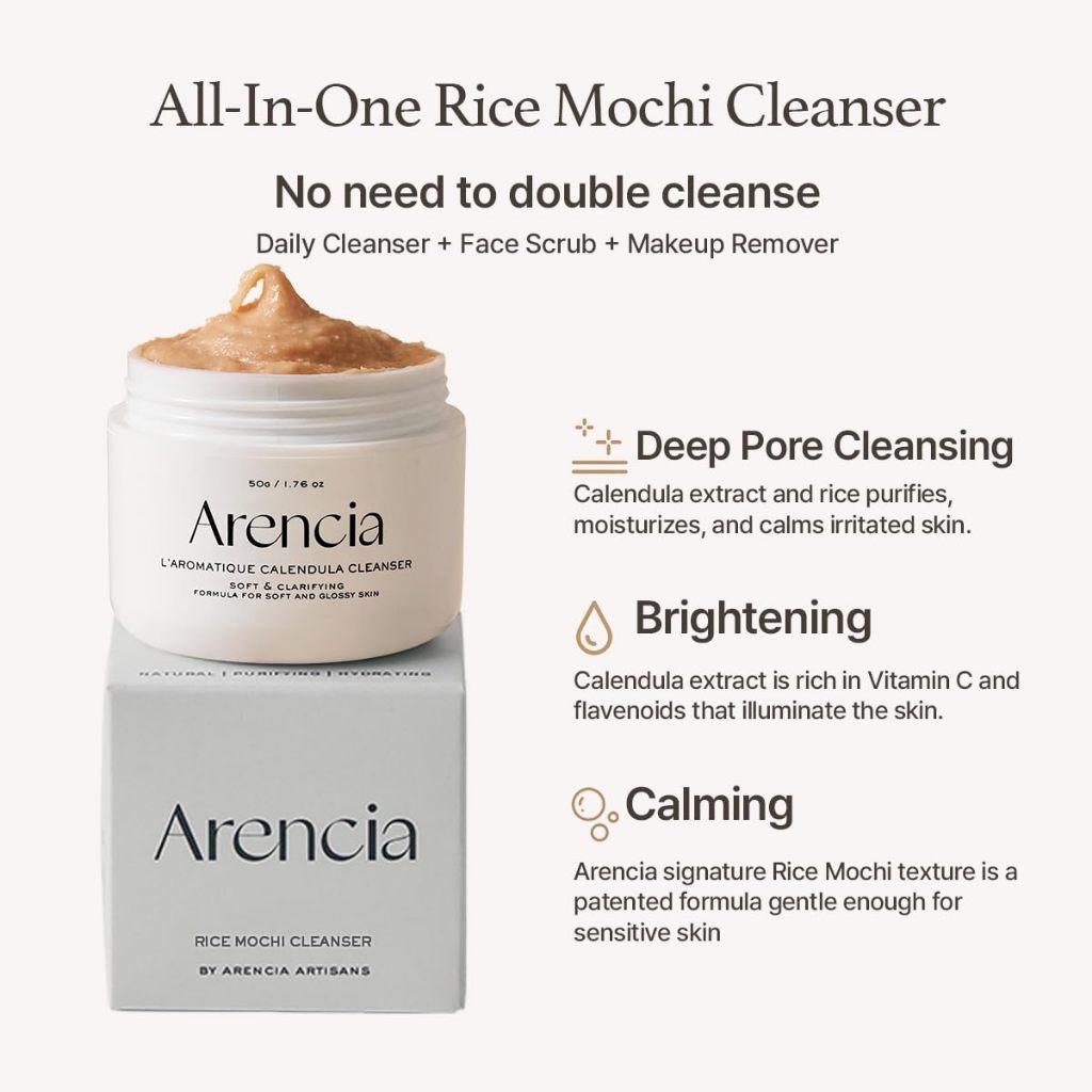 Arencia Fresh Calendula Rice Mochi Cleanser 120g