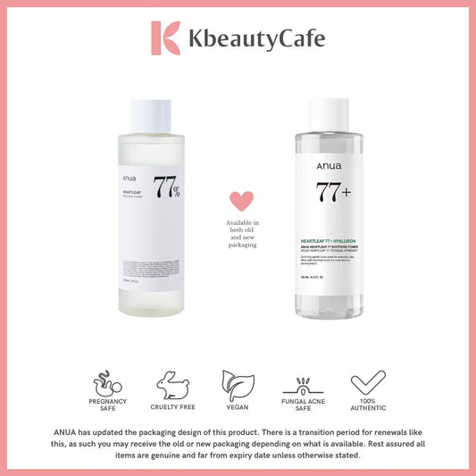 Anua Heartleaf 77% Soothing Toner 40ml | 250ml | 500ml – Calming Toner for Acne-Prone & Sensitive Skin