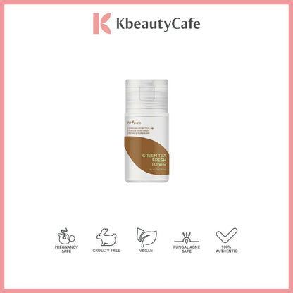 Isntree Green Tea Fresh Toner - Regulates Sebum Production, Soothes, and Heals Acne - Toner For Oily or Acne-Prone Skin