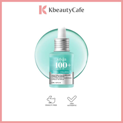 Anua PDRN Hyaluronic Acid Capsule 100 Serum 30ml – Hydrating PDRN Serum for Barrier Repair & Elasticity
