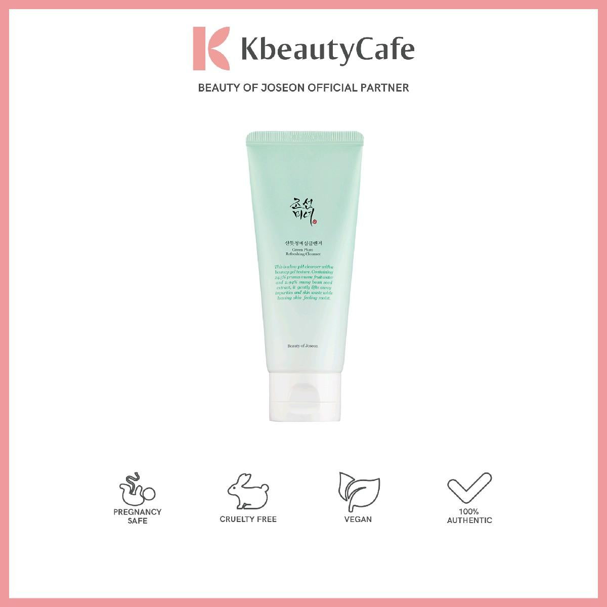 Beauty of Joseon Green Plum Refreshing Cleanser - Gentle Low PH Cleanser - Deep Cleansing, Exfoliating, Moisturizing