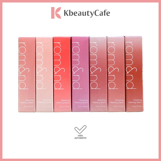 Romand Glasting Melting Balm - Korean Lip Balm for Smooth and Moisturized Lips - MLBB, Highly-Pigmented