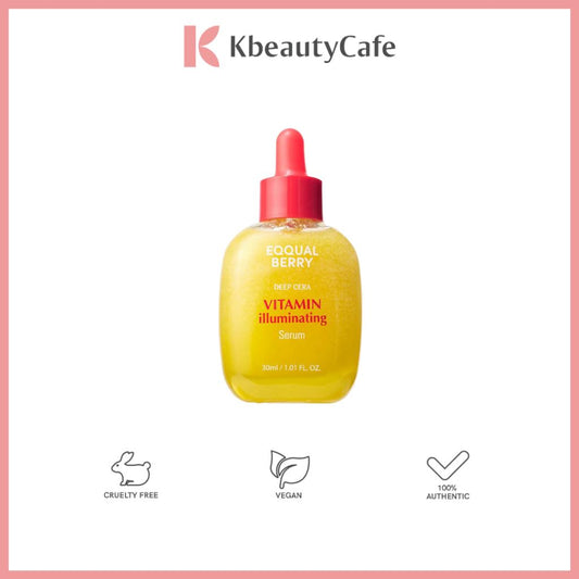 Eqqualberry Vitamin Illuminating Serum 30ml – Gentle Brightening Serum for Dull & Uneven Skin Tone