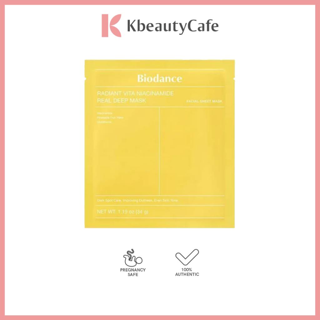 Biodance Radiant Vita Niacinamide Real Deep Mask (1pc or 4pcs)