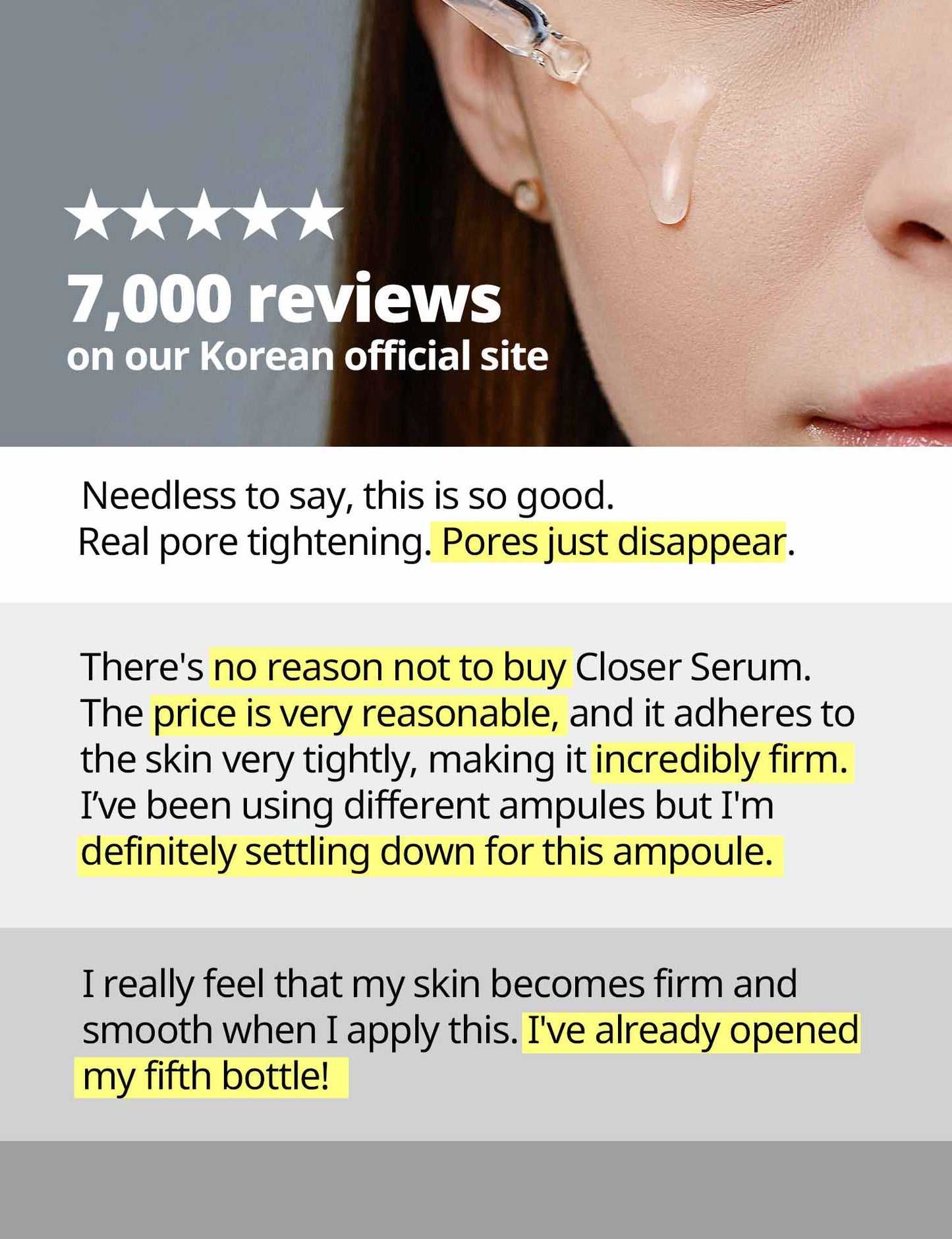 Frankly Closer Pore Reducing Serum - Pore Minimizer and Anti-aging - 9 Kinds of Peptides