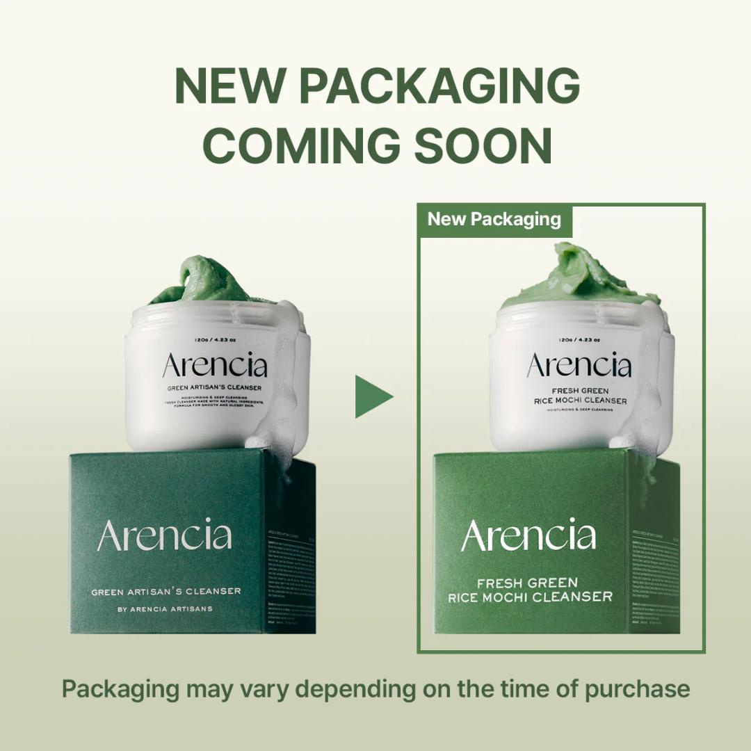 Arencia Fresh Green Cleanser - Deep Pore Rice Cleanser for Oily & Acne-Prone Skin