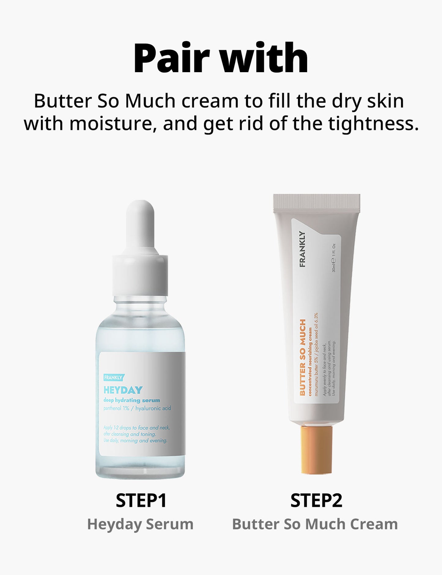 Frankly Heyday Deep Hydrating Serum - Serum for Dry Skin - Deeply Hydrates, Repairs, Plumps, Brightens