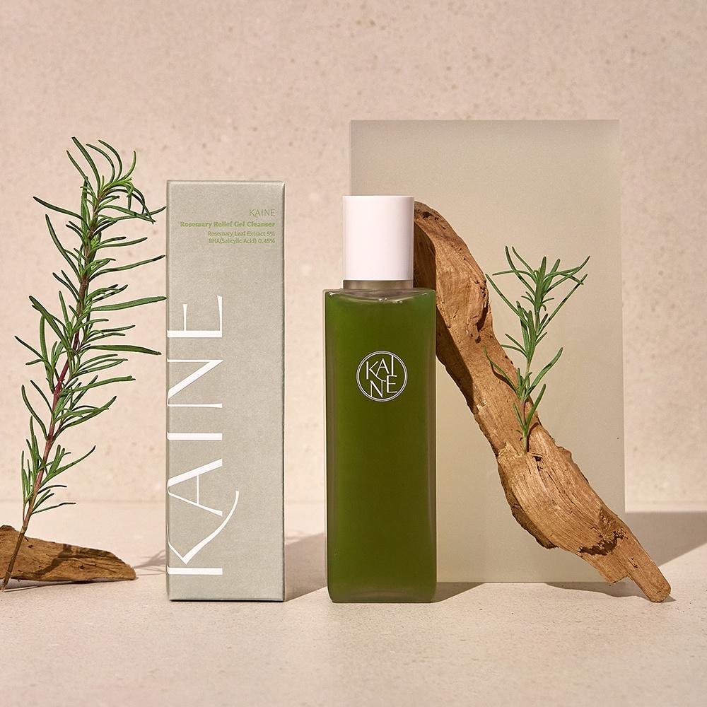 Kaine ROSEMARY Relief Gel Cleanser / Rosemary AHA Night Serum [Lactic Acid Serum - AHA Serum]