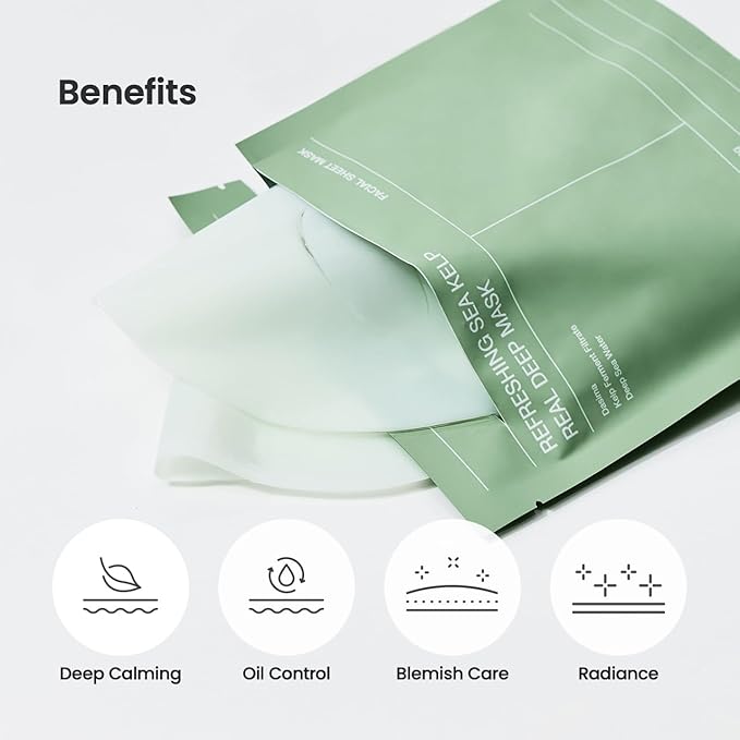 Biodance Refreshing Sea Kelp Real Deep Mask (1pc or 4pcs)