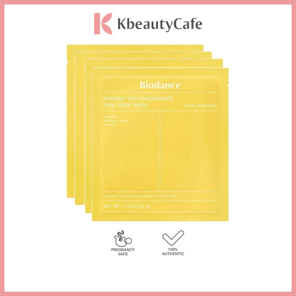 Biodance Radiant Vita Niacinamide Real Deep Mask (1pc or 4pcs)