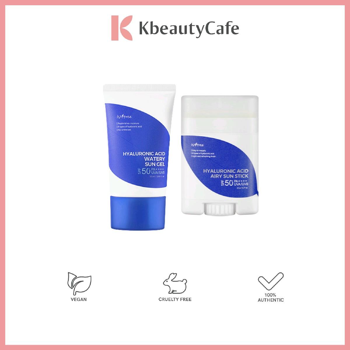 Isntree Hyaluronic Acid Airy Sun Stick or Watery Sun Gel (SPF 50+ PA++++)