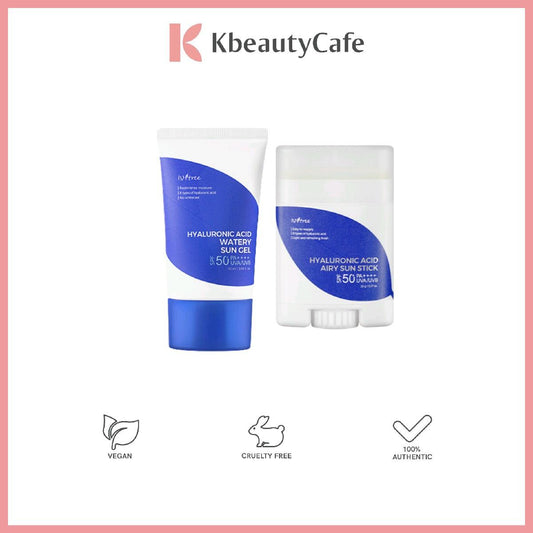 Isntree Hyaluronic Acid Airy Sun Stick or Watery Sun Gel (SPF 50+ PA++++)