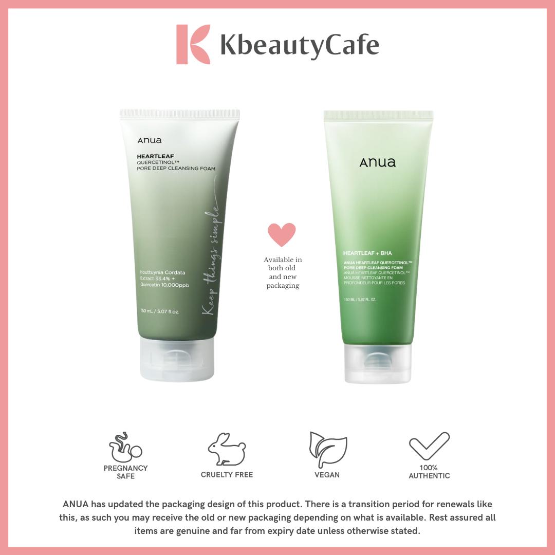 Anua Heartleaf Quercetinol Pore Deep Cleansing Foam 150ml - Deep Pore Cleanser for Acne-Prone Skin