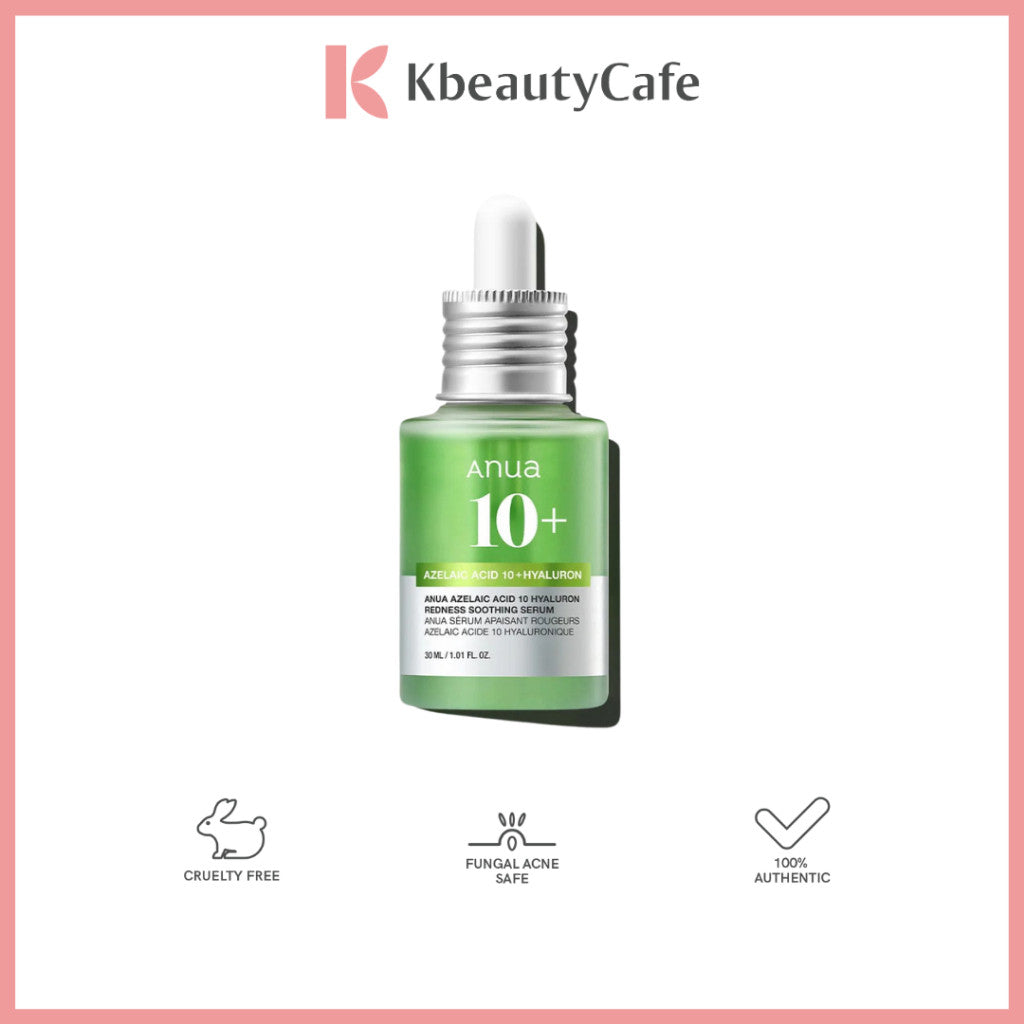 Anua Azelaic Acid 10 Hyaluron Redness Soothing Serum 30ml - Redness Relief & Pimple Care for Acne