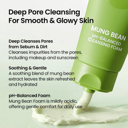 Beplain Mung Bean pH-Balanced Cleansing Foam 40ml | 80ml | 160ml