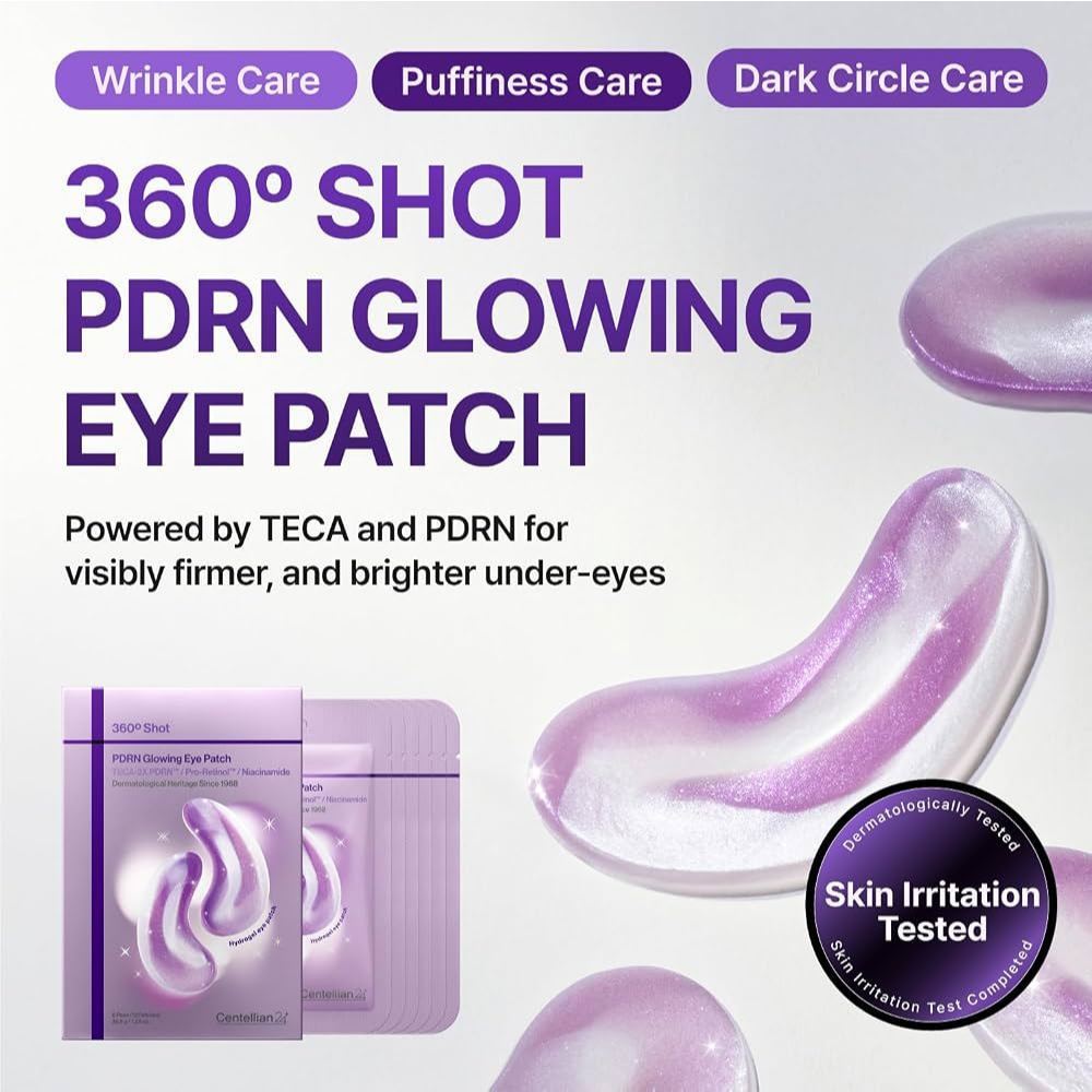 Centellian24 360º Shot PDRN Glowing Eye Patch (6 Pairs)